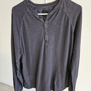 Good Man Brand Charcoal Long Sleeve Henley